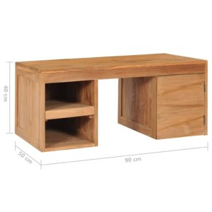 vidaXL Soffbord 90x50x40 cm massiv teak - Bild 7