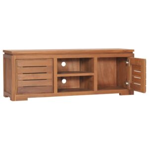 vidaXL TV-bänk 110x30x40 cm massiv teak - Bild 5