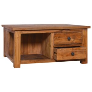 vidaXL Soffbord 68x68x33 cm massiv teak - Bild 2