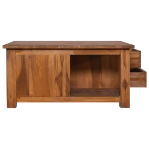 vidaXL Soffbord 68x68x33 cm massiv teak - Bild 4