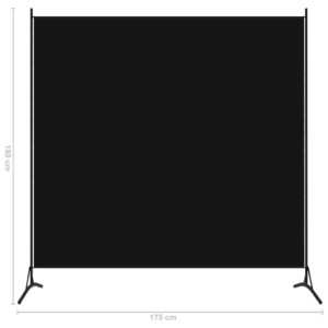 vidaXL Rumsavdelare svart 175x180 cm tyg - Bild 5