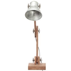 vidaXL Skrivbordslampa industriell silver rund 58x18x90 cm E27 - Bild 3