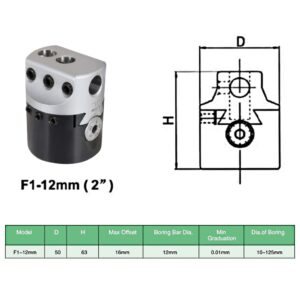 vidaXL Borrverktygssats 15 delar 50 mm borrchuck MT3-F1-12 - Bild 9