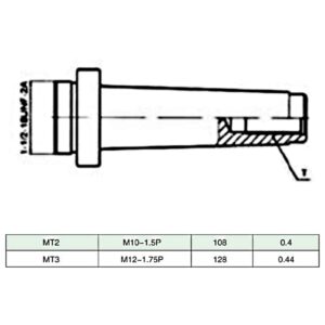 vidaXL Borrverktygssats 15 delar 50 mm borrchuck MT3-F1-12 - Bild 10