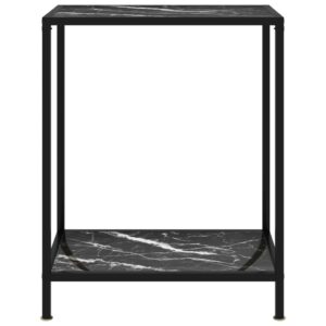 vidaXL Konsolbord svart 60x35x75 cm härdat glas - Bild 2