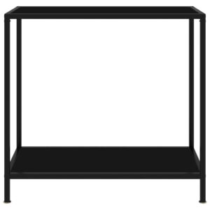 vidaXL Konsolbord svart 80x35x75 cm härdat glas - Bild 2