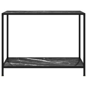 vidaXL Konsolbord svart 100x35x75 cm härdat glas - Bild 2