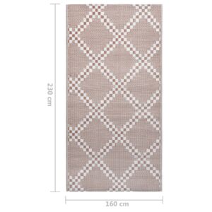 vidaXL Utomhusmatta brun 160x230 cm PP - Bild 7