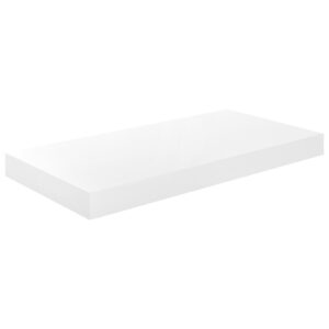 vidaXL Svävande vägghyllor 4 st vit högglans 50x23x3,8 cm MDF - Bild 4