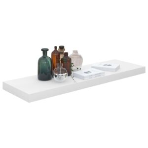 vidaXL Svävande vägghylla vit högglans 80x23,5x3,8 cm MDF - Bild 3