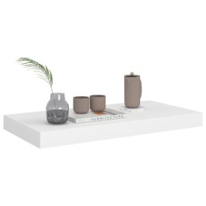 vidaXL Svävande vägghylla vit 50x23x3,8 cm MDF - Bild 3