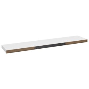 vidaXL Svävande vägghyllor 4 st vit 120x23,5x3,8 cm MDF - Bild 8