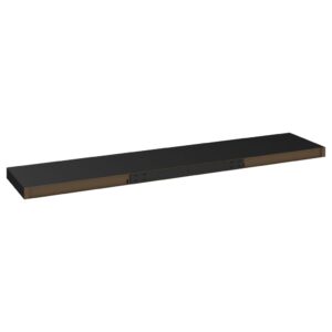 vidaXL Svävande vägghyllor 4 st svart 120x23,5x3,8 cm MDF - Bild 8