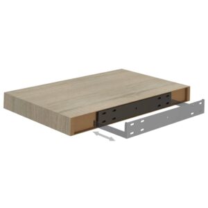 vidaXL Svävande vägghyllor 2 st ek 40x23x3,8 cm MDF - Bild 7