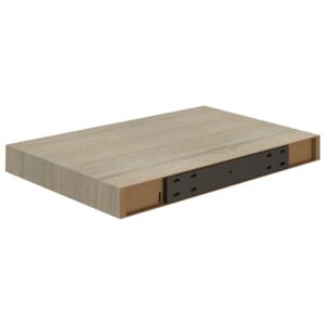 vidaXL Svävande vägghyllor 2 st ek 40x23x3,8 cm MDF - Bild 8