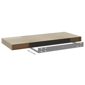 vidaXL Svävande vägghylla ek 60x23,5x3,8 cm MDF - Bild 6