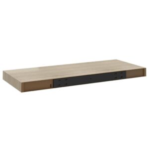 vidaXL Svävande vägghylla ek 60x23,5x3,8 cm MDF - Bild 7