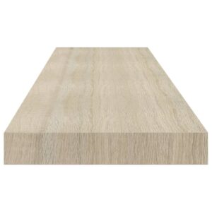 vidaXL Svävande vägghyllor 2 st ek 90x23,5x3,8 cm MDF - Bild 6