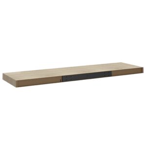 vidaXL Svävande vägghyllor 2 st ek 90x23,5x3,8 cm MDF - Bild 8