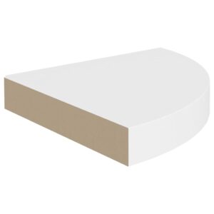 vidaXL Svävande hörnhylla vit 25x25x3,8 cm MDF - Bild 4