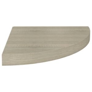 vidaXL Svävande hörnhyllor 4 st ek 35x35x3,8 cm MDF - Bild 4