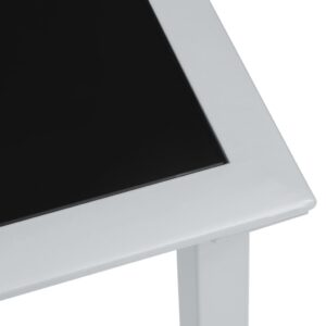 vidaXL Solsängar 2 st med bord aluminium taupe - Bild 11