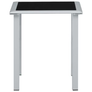 vidaXL Solsängar 2 st med bord aluminium taupe - Bild 10