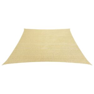 vidaXL Solsegel 160 g/m² beige 4/5x3 m HDPE - Bild 2