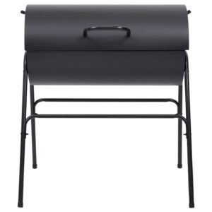 vidaXL Grilltunna med 2 grillgaller svart 80x95x90 cm stål - Bild 4