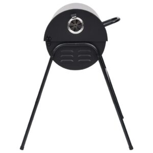 vidaXL Grilltunna med 2 grillgaller svart 80x95x90 cm stål - Bild 5