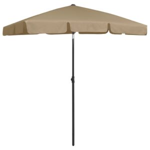 vidaXL Strandparasoll taupe 180x120 cm - Bild 4