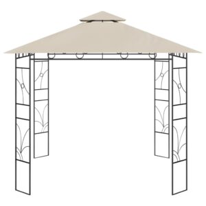 vidaXL Paviljong 3x3x2,7 m gräddvit 160 g/m² - Bild 3