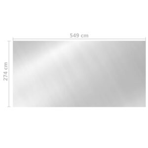 vidaXL Poolskydd silver 549x274 cm PE - Bild 5