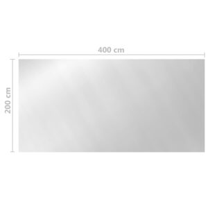 vidaXL Poolskydd silver 400x200 cm PE - Bild 5