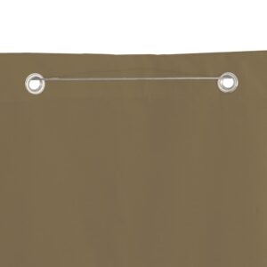 vidaXL Balkongskärm taupe 140x240 cm oxfordtyg - Bild 3