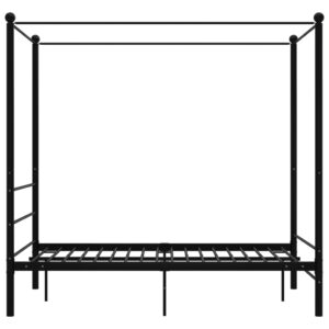 vidaXL Himmelsäng svart metall 120x200 cm - Bild 3