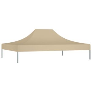 vidaXL Tak till partytält 4x3 m beige 270 g/m² - Bild 2