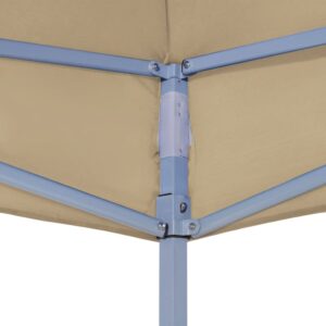 vidaXL Tak till partytält 4x3 m beige 270 g/m² - Bild 5