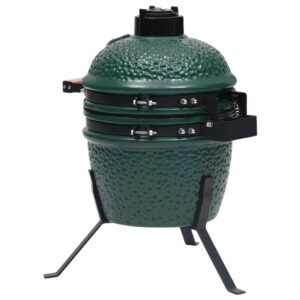 Kamado Rökgrill 2-i-1 keramik 56 cm grön - Bild 8