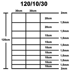 vidaXL Fårstängsel galvaniserat stål silver 50x1,2 m - Bild 5