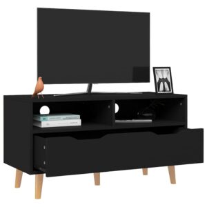 vidaXL Tv-bänk svart 90x40x48,5 cm konstruerat trä - Bild 3