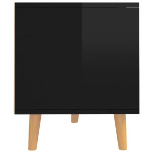 vidaXL Tv-bänk svart högglans 90x40x48,5 cm konstruerat trä - Bild 6