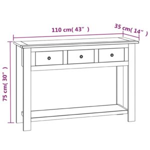 vidaXL Avlastningsbord 110x35x75 cm massiv teak - Bild 8