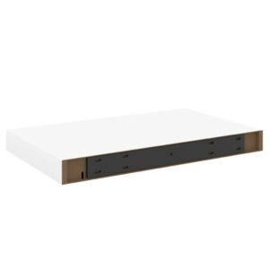 vidaXL Svävande vägghyllor 4 st ek och vit 40x23x3,8 cm MDF - Bild 7