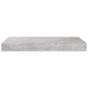 vidaXL Svävande vägghyllor 4 st betonggrå 40x23x3,8 cm MDF - Bild 6