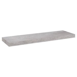 vidaXL Svävande vägghyllor 2 st betonggrå 80x23,5x3,8 cm MDF - Bild 4