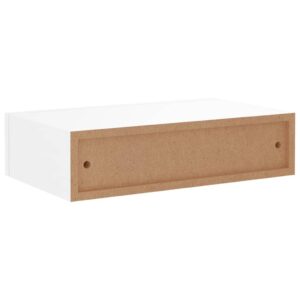 vidaXL Väggmonterad låda vit 40x23,5x10 cm MDF - Bild 7