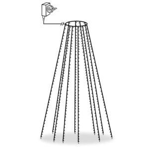 vidaXL Julgransbelysning 500 cm med 500 lysdioder blå inne/ute - Bild 2