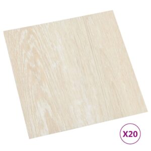 vidaXL Självhäftande golvplankor 20 st PVC 1,86 m² beige - Bild 2