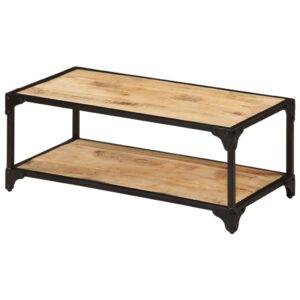 vidaXL Soffbord 90x45x35 cm massivt grovt mangoträ - Bild 11